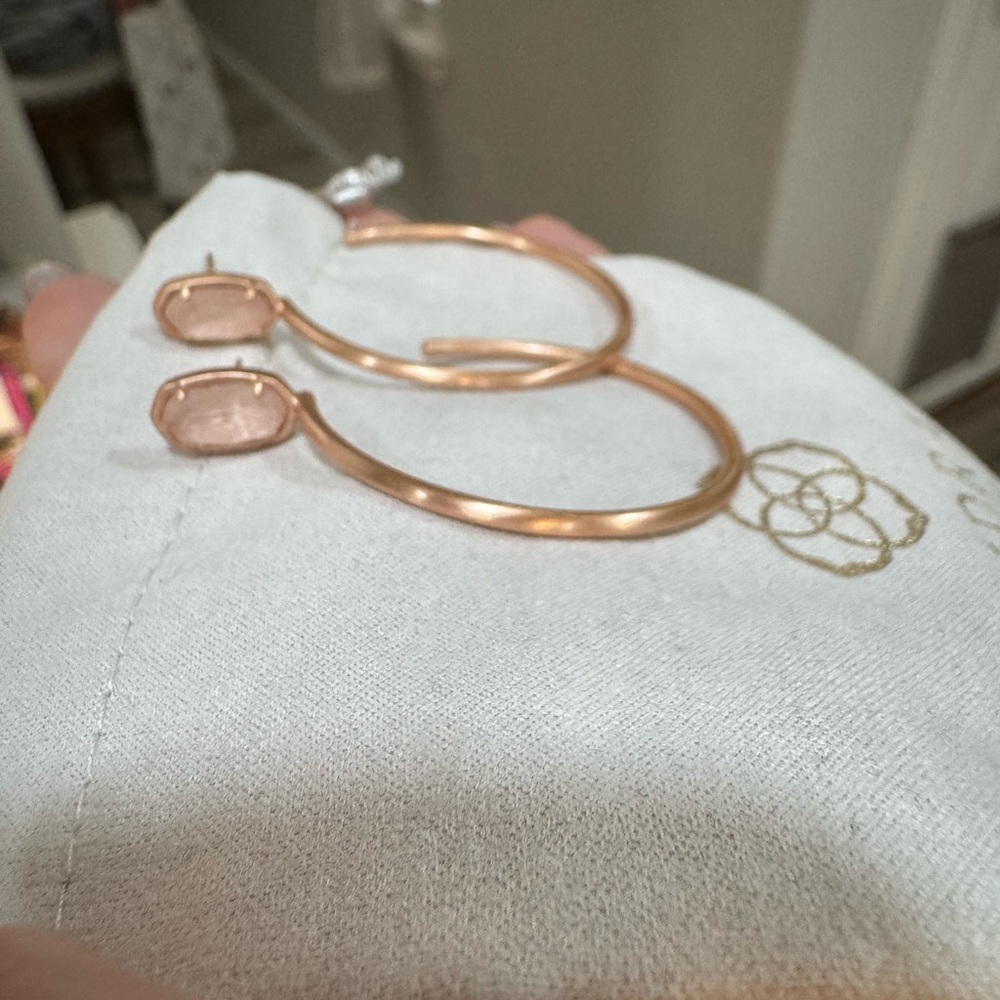 Kendra Scott Rose Gold Hoop Earrings